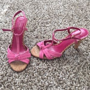 Coach pink heels